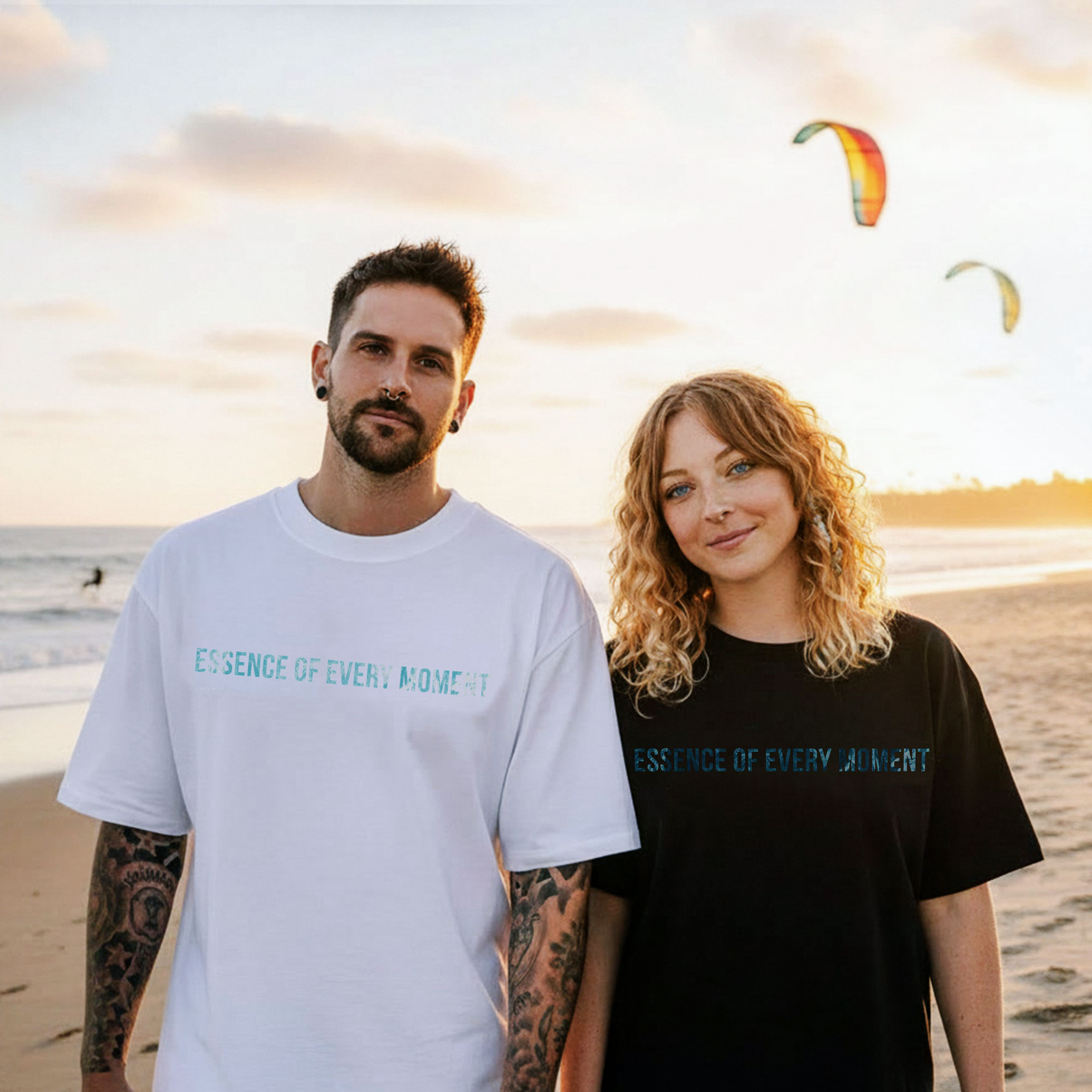 afani bio oversize t shirt | essence of every moment | unisex aus nachhaltiger bio baumwolle (100%)